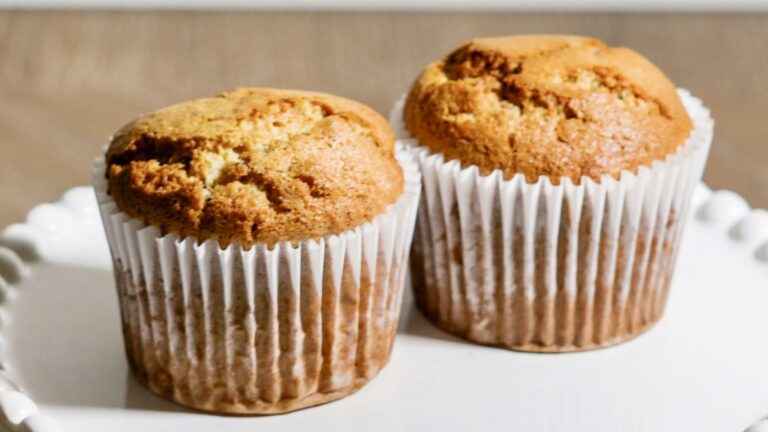 Gluten free and vegan strawberry muffin